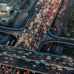 Aerial View of Beijing Traffic Jam